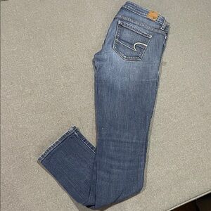 American Eagle Outfitters Regular Blue Wash Skinny Jeans